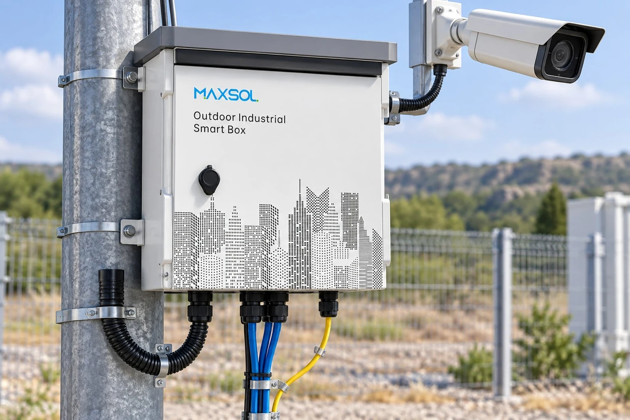 Maxsol SBOX2802SFG-I IP65 managed industrial smart Ethernet box